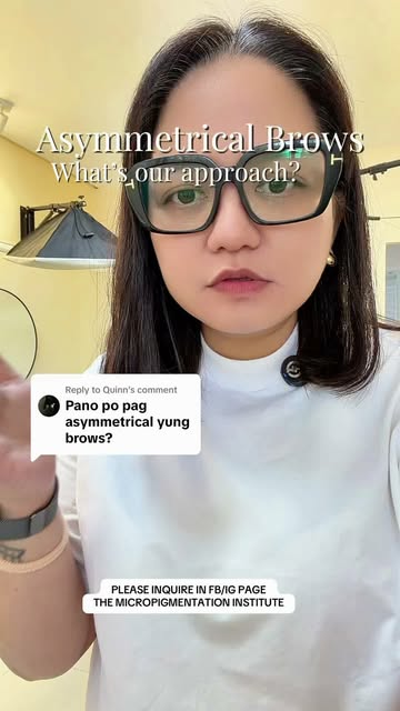 EDUCATIONAL CONTENT: How do we deal with asymmetrical brows here in TMI. Watch this video to underst