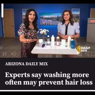 Did you miss my segment on @arizonadailymix with the gorgeous @teresastrasser on Proper Hair Washing