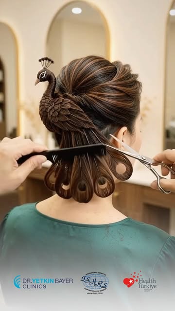 When hair becomes art. 🕊️