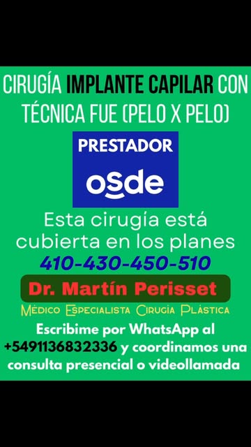 Si tenés #OSDE y tu plan es 410, 430, 450 o 510 aprovechá la cobertura sobre el tratamiento cirugía 