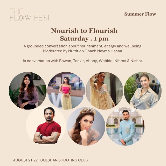 A grounded conversation about nourishment, energy, and wellbeing moderated by Nutrition Coach Nayma 