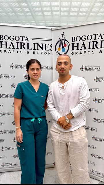 Hair transplant start to finish in Colombia 🇨🇴 with Dr Mafe Galindo #bogotahairlines #hairtranspla