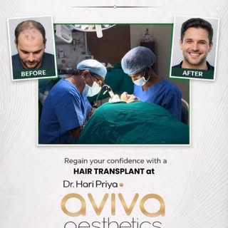 Regain your confidence with a Hair Transplant at Aviva Aesthetics! 💇‍♂️✨

Expert care led by Dr. Ha