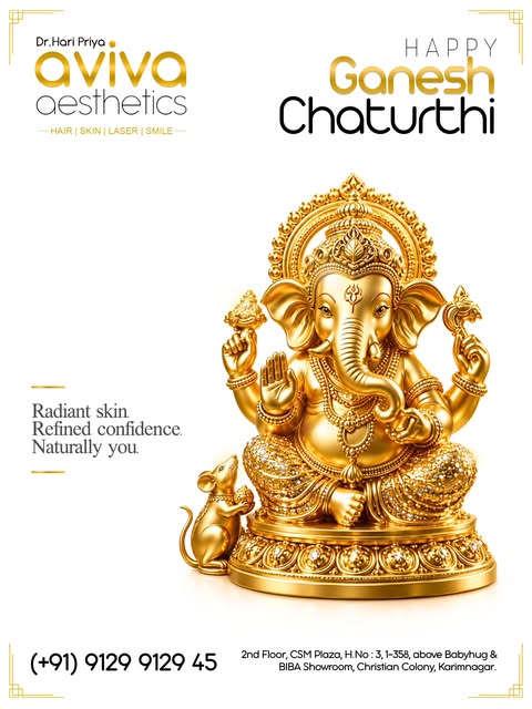 May Lord Ganesha remove all obstacles from your path to wellness and bless you with health, harmony,