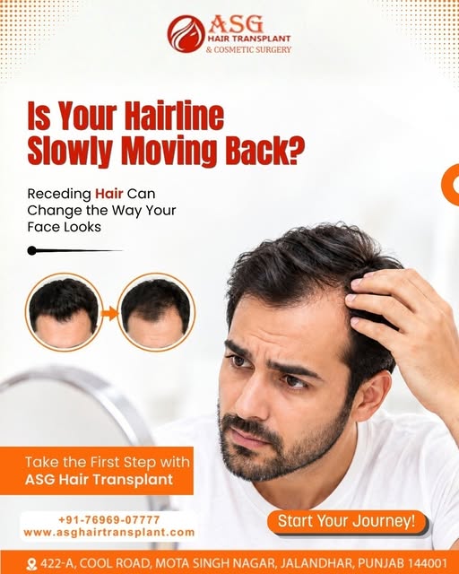 💇 IS YOUR HAIRLINE SLOWLY MOVING BACK?

A receding hairline can gradually change the way your face 