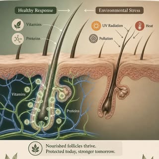Hair growth is not only about what you apply on the outside.

Your hormones, nutrition, stress level