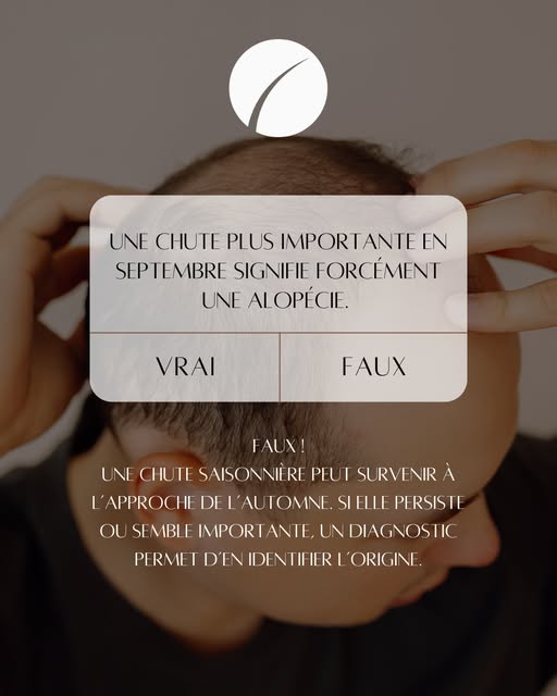 🍂 Septembre et chute de cheveux : faut-il s’inquiéter ?⁣
⁣
À l’approche de l’automne, il est fréque