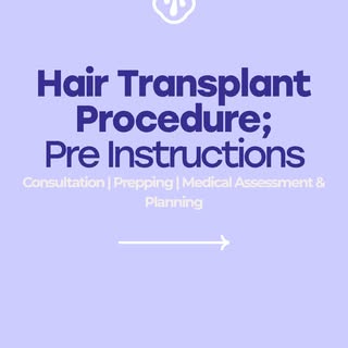 A successful hair transplant begins with careful preparation. During your pre-transplant consultatio