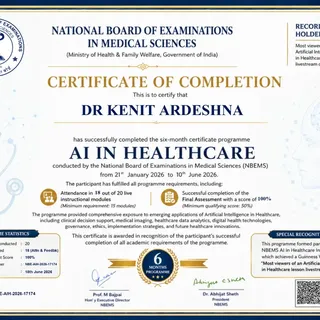 Assessment score - 100%
#keeplearningnewthings
#aihealthcare