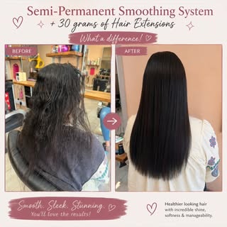 ✨ SMOOTH • SLEEK • STUNNING ✨

What a transformation 😍
Our beautiful client had our NEW Semi-Perman
