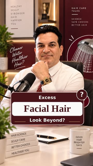 ✨ Excess Facial Hair? Look Beyond the Hair. 🩺

Excess growth on the chin, upper lip or side locks c