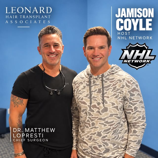 NHL Network host Jamison Coyle was back at our in Newton MA for his annual Platelet Rich Plasma with
