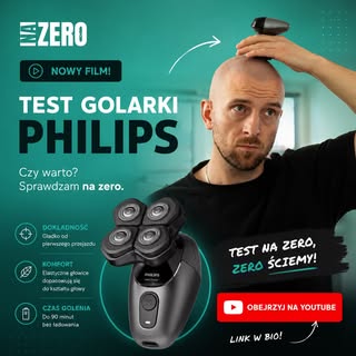 Nowy film już na YouTube.

Przetestowałem nową golarkę Philips Head Pro 7000 stworzoną typowo do gol