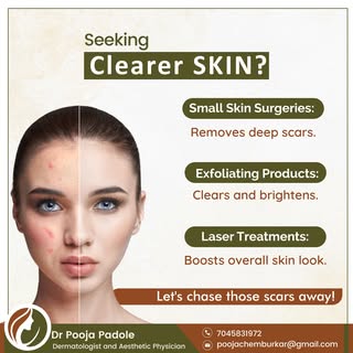 Say goodbye to scars and hello to radiant skin! Small skin surgeries, exfoliating products, and lase