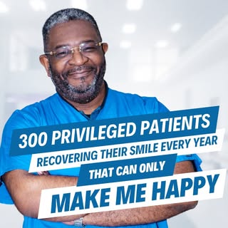 "Seeing 300 privileged patients regain their smile each year brings me immense joy. 💫✨" Dr Patrick 