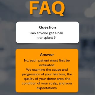 Before recommending an FUE procedure, a medical evaluation is necessary to understand the cause and 
