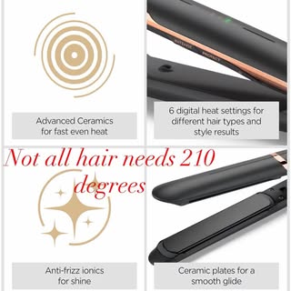 Especially fine hair, chemically treated hair or hair you want to grow.
These Straighteners are adju