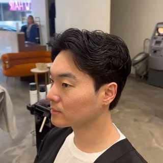 Men’s perm by Mimi 
A-little movements c curl 
#perm #cut #menshairworld #nyc #followforfollowback