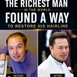 The richest man in the world didn’t ignore his hairline. 👀

Whether it’s genetics or time, hair los