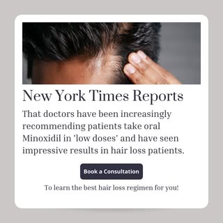 Great to see new treatments for hair loss! Schedule a consultation with us to learn about the best t