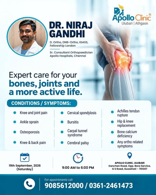 Experiencing knee & joint pain, back pain, ankle sprain, cervical spondylosis, osteoporosis, bursiti