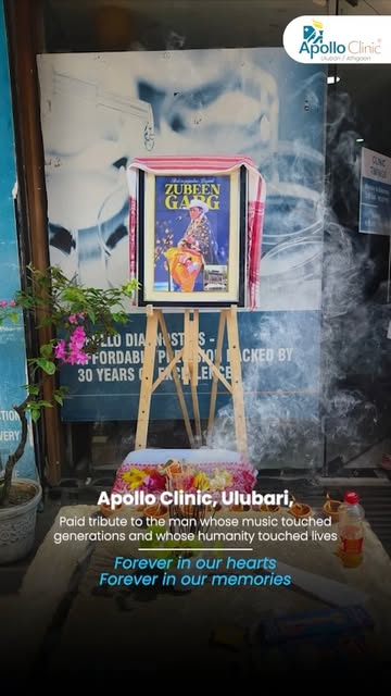 At Apollo Clinic, Ulubari, we remember Zubeen Garg with deep respect and affection, celebrating the 