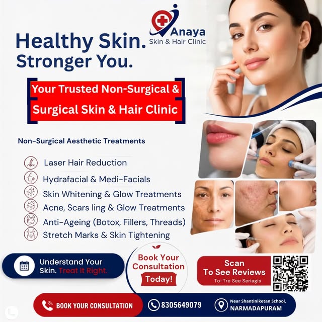अपनी प्राकृतिक चमक को फिर से पाएं और Anaya Skin & Hair Clinic में विशेषज्ञ देखभाल के साथ अपने सौंदर्