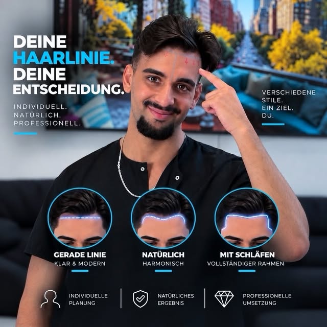 Deine Haarlinie sollte zu dir passen.

Die Planung der Haarlinie ist einer der wichtigsten Schritte 