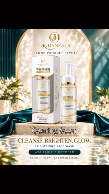 Skin Brightening Facewash | Coming Soon اپنا شہر اپنا برانڈ #drhanzalazafar #skinspecialist #phalia 