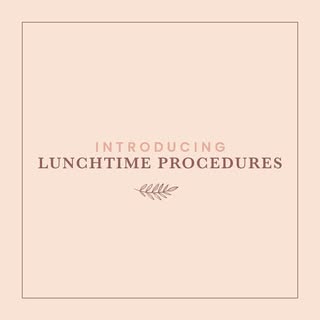 Introducing Lunchtime procedures that are brief, take minimal downtime and a small recovery period. 