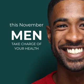 November is Men's Health Month 👨🏻🧔🏽‍♂️🧔🏼👨🏿

Take this as a reminder to take charge of your h