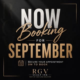 September books are officially OPEN! 🗓️🔥

Ready to make a change? Whether it’s a fresh hairline, a