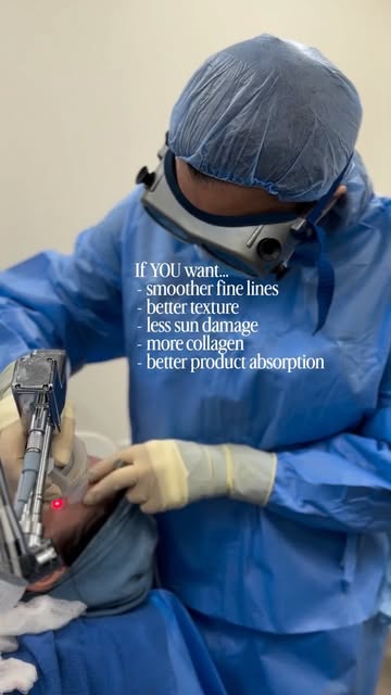 ProFractional resurfacing works by creating thousands of microscopic channels in the skin. Your body