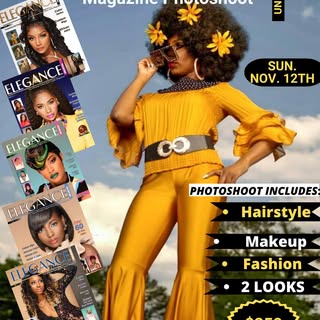 Exciting News‼️ Its that time again! 📸

Elegance Unlimited Magazine is hosting a photoshoot📸 to sh