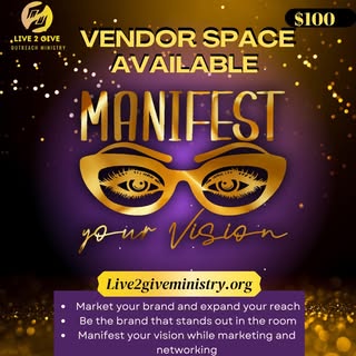 📣 Social Media Post (copy & paste)

🚨 VENDOR CALL — Manifest the Vision 2026 🚨

We are now accept