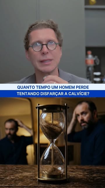 Quanto tempo um homem perde tentando disfarçar a calvície?

A ciência não calculou isso oficialmen