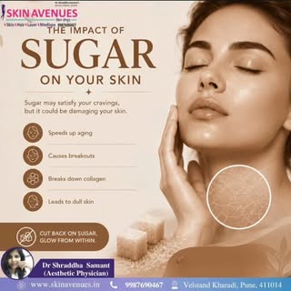 Sugar can affect your skin in several ways, especially when consumed in excess over time. While eati