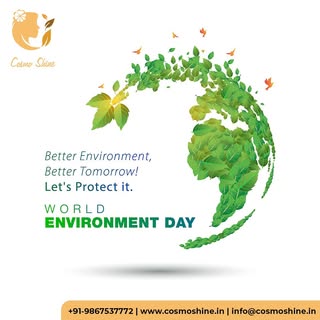 Cosmo Shine says: Better environment, better tomorrow! Let's protect it together!

#WorldEnvironment