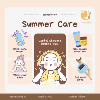 🌞 Summer Care Tips with Cosmo Shine! 🌞

Stay fresh and glowing this summer with our essential skin