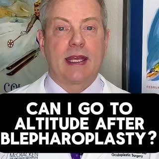 Worried about heading to higher elevation after eyelid surgery? You don’t have to be. ✨

After bleph