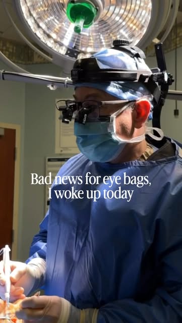 Bad news for eye bags:
(They had a good run, but the reservation’s over.)

If yours won’t take the h