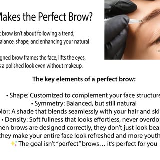 Permanent makeup techniques can:
✔ Fill in sparse or missing areas
✔ Create balanced, symmetrical br