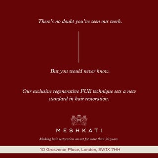 Advanced FUE at Meshkati Clinic

We go beyond traditional hair transplants, combining 40 years of 
