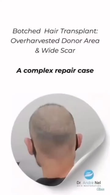 Botched Hair Transplant Overharvested Donor Area and Wide Scar
A complex repair case
Lets hear from 