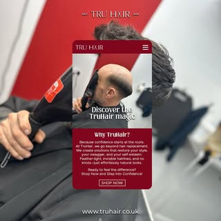 “Bye-bye, bad hair days! 🌟 Say hello to TruHair magic—where confidence starts at the roots! Get rea