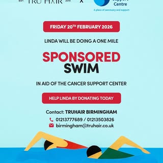💙 Let’s make a splash for a cause!
Linda will be swimming one mile to raise funds for The Cancer Su