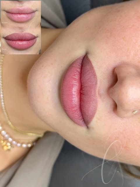 Sculpted Ombré Lips. 

Dimensional shading has me 😮‍💨🫪

Nothing else needed, just some gloss and 
