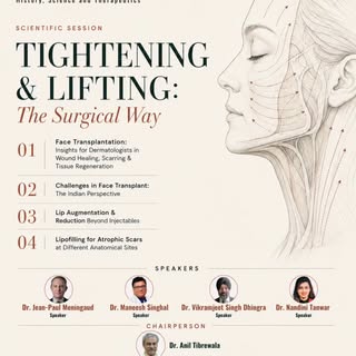 Explore the science of tightening, lifting and surgical facial rejuvenation at COSDERMINDIA 2026.

T