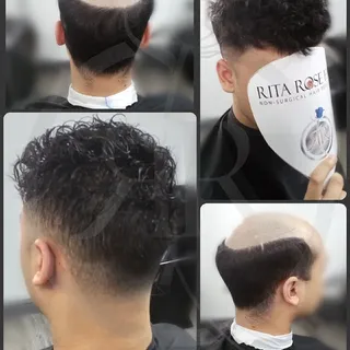 Loving the curls. Wet look or dry, it's a cool way to mix things up a bit when wearing a hair system