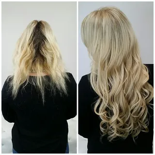 We have many clients who come to us after they've been doing bleach heads and their hair has been ex